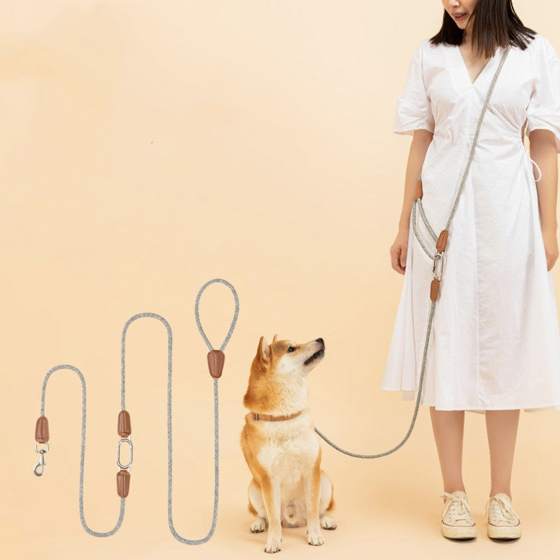 Wearing the Waypoint leash crossbody